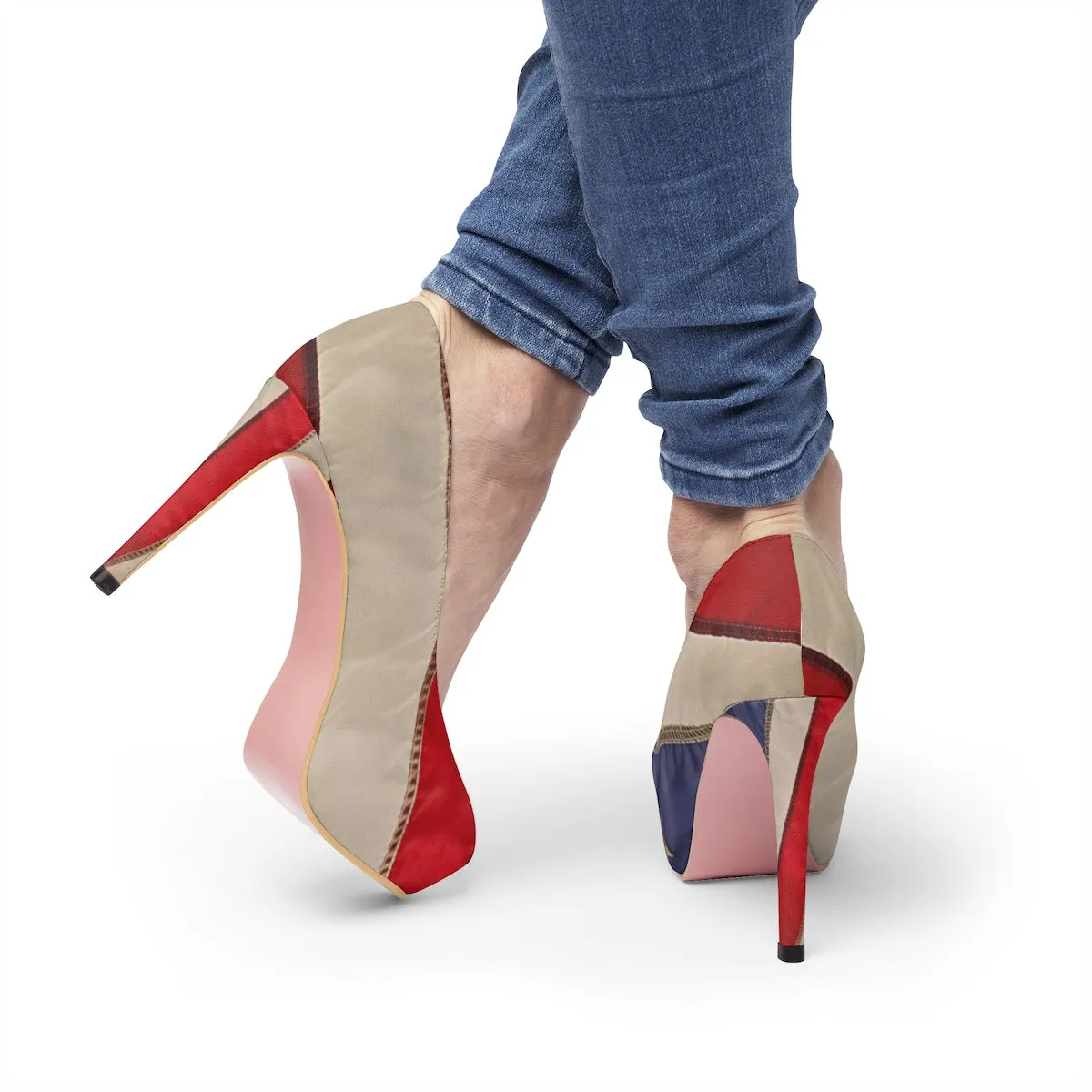 YE 4th of July Women's Platform Heels